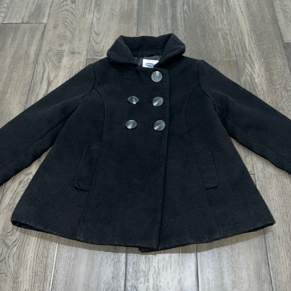 Old Navy toddler wool like pleated back peacoat